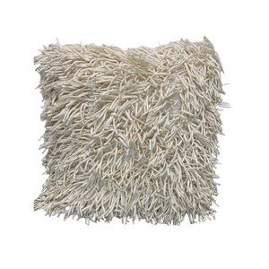 Cynthia Rowley minimalist off-white accent pillow 100% cotton